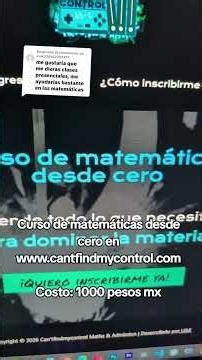 Curso de matemáticas desde cero