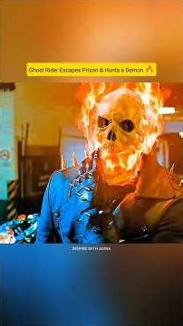 “Ghost Rider Escapes Prison & Hunts a Demon 🔥”. #shorts #viral #youtubeshorts
