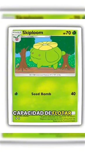 Skiploom, el Pokémon que florea con el sol 🌻😊 #Skiploom #Pokémon #Flor #Belleza #Naturaleza