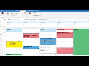 How to Organize Outlook Calendar Appointments