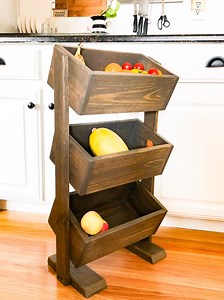 Farmhouse Produce Stand - Kitchen Storage- Veggie Bin- Farmhouse Snack Stand - Produce Stand - Etsy