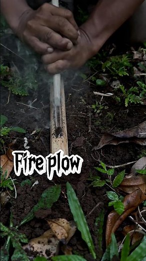 Basic fire making, Fire plough #firemaking #primitivefirelighting #survival #bushcraft