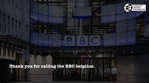 We’ve obtained a version of the @BBC helpline voicemail. It’s rather revealing. Although today is April Fools’ Day, the biggest joke is the BBC’s coverage of matters relating to Jewish concern. It’s time to suspend the licence fee pending an investigation. Add your name at suspendthelicencefee.com | Campaign Against Antisemitism