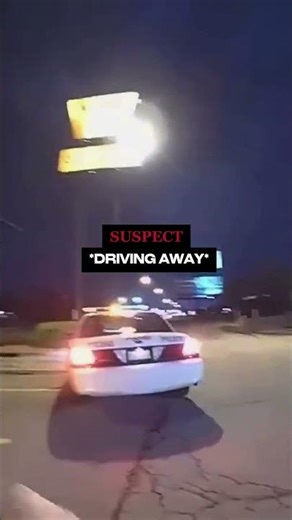 Suspect steals cop car…#shorts