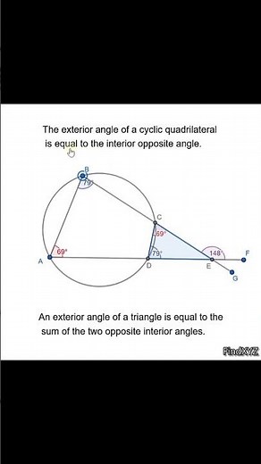 Circle Theorems & Triangle Rules: Mastering Exterior Angles | Geometry Tips