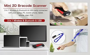 Watch NETUM C990 Mini Portable 2D QR Bluetooth Barcode Scanner on Amazon Live