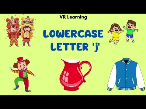 How to write lowercase letters j || How to write a letter j || write small letter j | kid fun