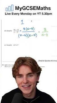 Simplifying Algebraic Fractions