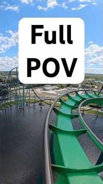 Is This The Best Floorless Roller Coaster? #fun #crazy #ride #youtubeshorts