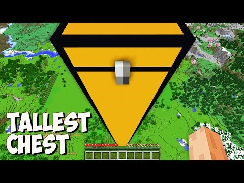 I found THE TALLEST CHEST in Minecraft! What is HIDDEN inside THE HIGHEST CHEST?