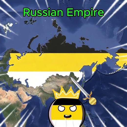 The Russian Empire returns #countryballs #russia #history #map