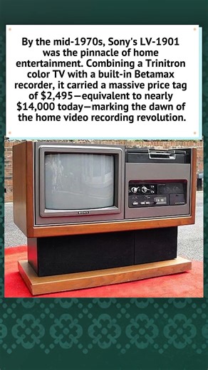 The $2,500 Sony Betamax Combo (1970s) 📺