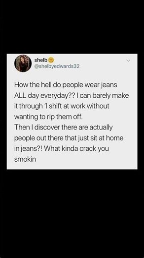 people who relax in jeans amaze me | Subscribe for more #motivation 😊👍