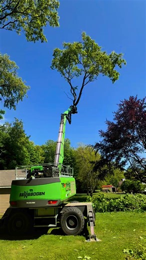 Our Sennebogen had a busy day today! | Kravitz Tree Service LLC
