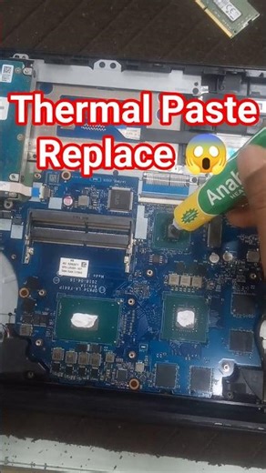 Thermal paste laptop | how to replace thermal paste in laptop 😱 #computer #laptop #pcgaming #shorts