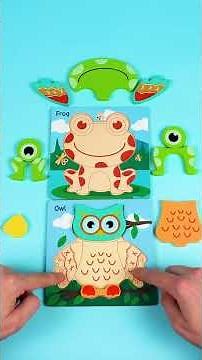 Build the Tree Puzzle! 🌳🧩 Learn Animals & Veggies