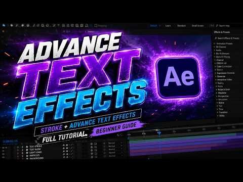 Advanced Text Effects ✨ | After Effects Tutorial 🔥 | Beginner Guide | Slowed Editz