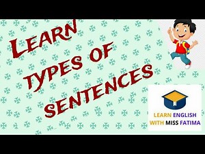 Types of sentences for grade 6