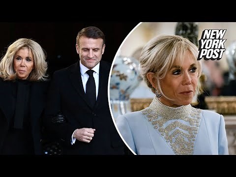 French President Emmanuel Macron, 46, fires back for first time at claims wife, 70, was born a man