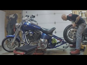 Rocker C getting its Rear Wheel removed.