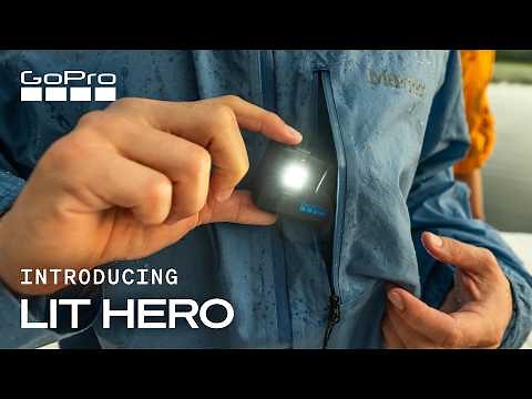 GoPro smallest 4K camera with a light: LIT HERO
