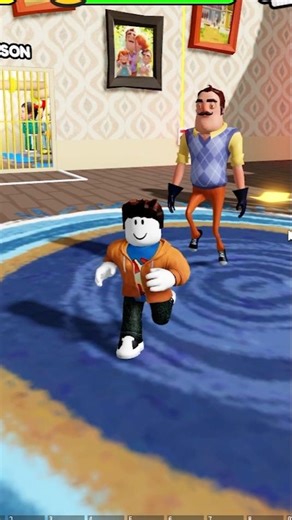 Roblox HELLO NEIGHBOR BARRY'S PRISON RUN! (Obby) #roblox #shorts