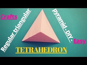 Development Of The Regular Triangular Pyramid And Its Construction 3D. Easy!