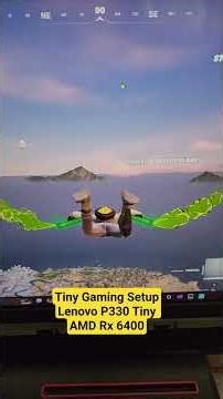 Tiny Gaming Setup Lenovo p330 AMD rx6400 #fortnite