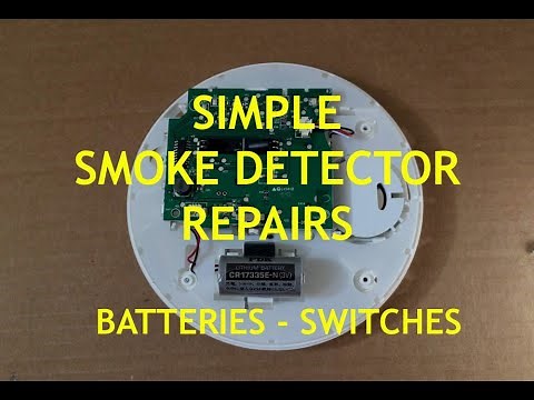 Simple Smoke Detector Repair - First Alert P1210 and Similar Photoelectric Models