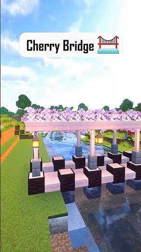 Cherry Blossom Bridge in Minecraft 🌸 | Aesthetic Japanese Build
