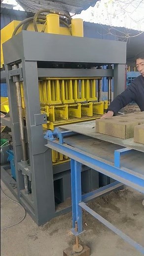 automatic non burning ecological clay interlock ISSBS brick making machines with 40 ton press #brick