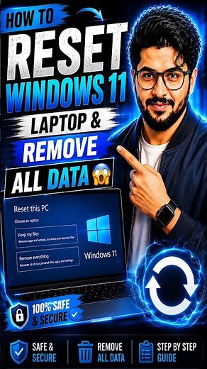 How to Reset Windows ? 👉Factory Reset Laptop #shorts