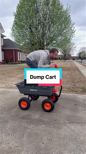 Vevor Dump Cart #yardwork #landscaping #dumpcart #wagon #tiktokshopcreatorpicks
