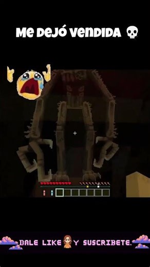 Me dejó vendida 💀 #shorts #minecraft #gaming #horror #fail