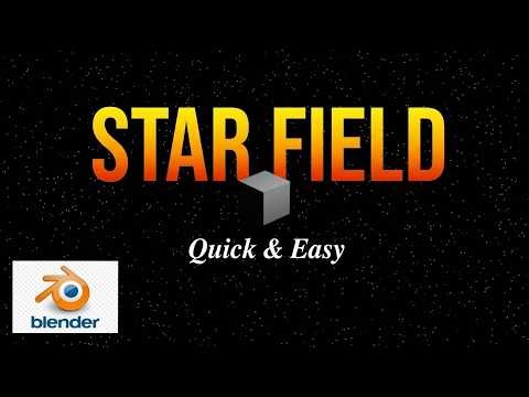 Create Star Field Background In Blender