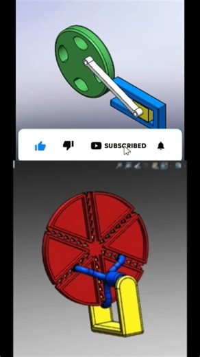 An interesting mechanism#cadcam #mexanik # solid #works #solidworks#3dprint #3d #animation