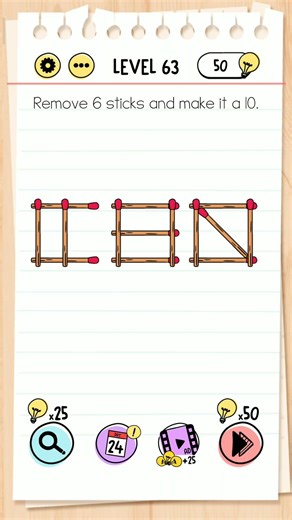 👉 Brain Test: Tricky Puzzles 🧠✨ 🎮 level 63- Solution #TesteCerebral #JogoDeRaciocinio #logicpuzzles