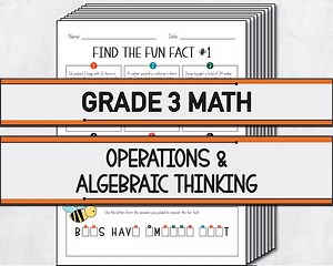 Third Grade Math Operations and Algebraic Thinking Review - Etsy UK