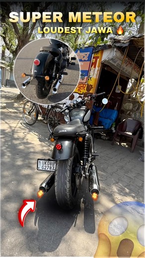 Unbelievable Sound 😵 JAWA 42 fj ✅ FUL SYSTEM 650cc EXHAUST 🔊 #shorts
