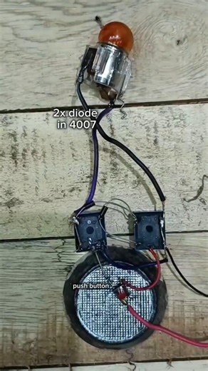 Push to on off relay switch #circuit #experiment #scienceproject