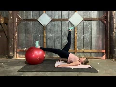 Stability Ball Hamstring Curl Demonstration