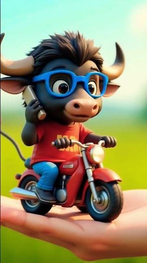 😂 Cow & Lion Funny Talk 😹🦁 | Cute Animal Comedy | 3D Animation | Funny Conversation 2025