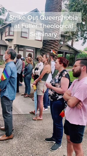 Joined #strikeoutqueerphobia at Fuller Theological #seminary