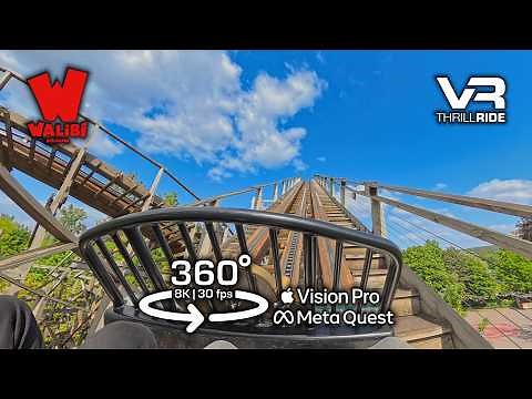 Loup Garou Werewolf 360° 8K - Insane Front Row VR Roller Coaster Ride Walibi Belgium #applevisionpro
