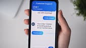 Live chat with the customer service chatbot. Artificial intelligence...
