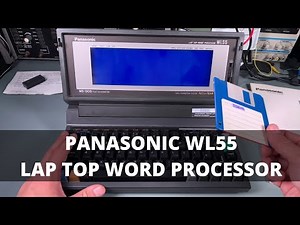 Panasonic KX WL55 Lap Top Word Processor MS-DOS compatible computerized digital typewriter floppy