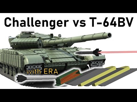 CHALLENGER vs T-64BV | 120mm L23A1 APFSDS vs Kontakt-1 ERA & Composite Armour Piercing Simulation