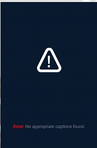 Youtube import fail with error Error: No appropriate captions found