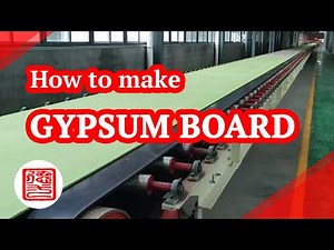 Manufacturing process of gypsum board. Gypsum board machine. Fully automatic gypsum board machine