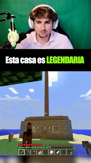 No recordaba esta casa legendaria... 💀 #minecraft #shorts #viral